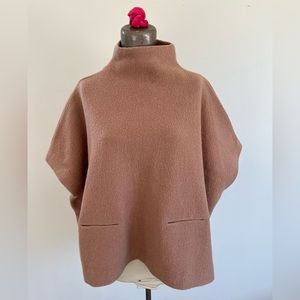 Aritzia Wilfred poncho sweater. Pink nude color. Size XXS XS.
